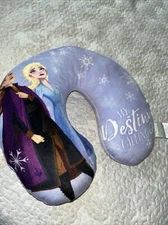 Disney Travel Lilac Neck Pillow Frozen II - Anna & Elsa - “My Destiny’s Calling”