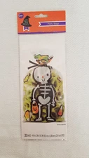 Skeleton Halloween Trick Treat Loot Party Favor Bags 20 Ct, NEW Wilton 