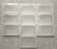 10 GBA Cases Clear Plastic Cartridge Nintendo Game Boy Advance games dust covers