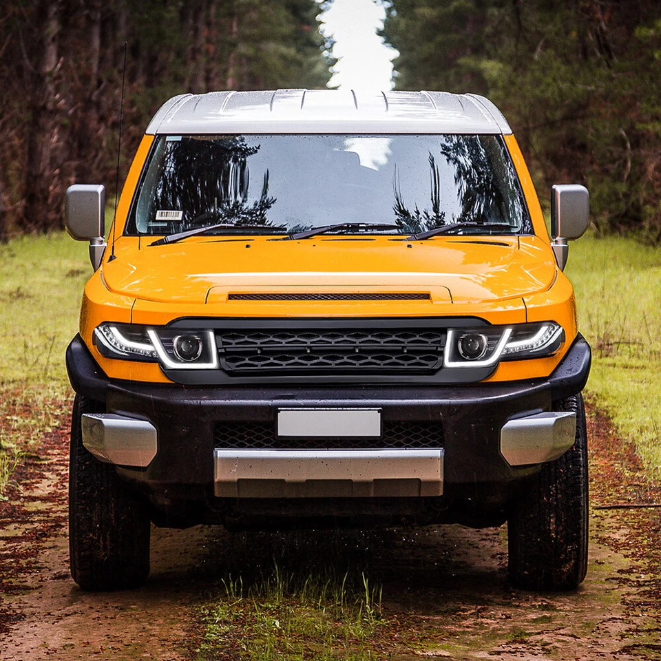 Faros proyectores LED VLAND 2007-2015 y rejilla negra para Toyota FJ Cruiser Foto 4 de 4