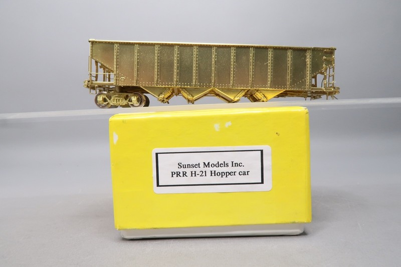 HO Brass Model - SS Sunset PRR Pennsylvania H-21 Hopper - Unpainted - Made in Ko