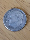 1958 D Silver Roosevelt Dime Ten Cent Coin, Free Shipping.
