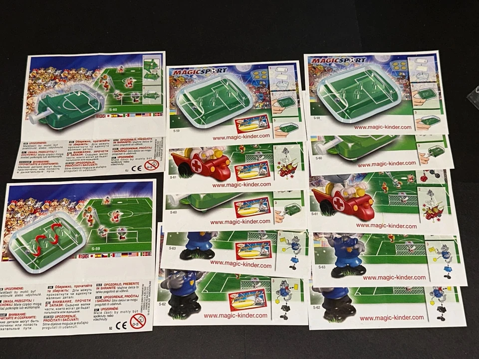 Beipackzettel BPZ -2 Sätze Magic Sport Spielzeug OSt EU / West EU +2 BPZ Joy - Bild 2 von 2