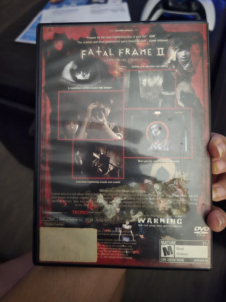 Fatal Frame II: Crimson Butterfly - PS2 Complete CIB TESTED & WORKING - Image 4 of 4