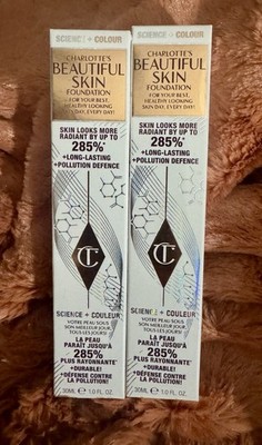 (2) Charlotte Tilbury Beautiful Skin Radiant Foundation 3 Cool Froid 30ml 