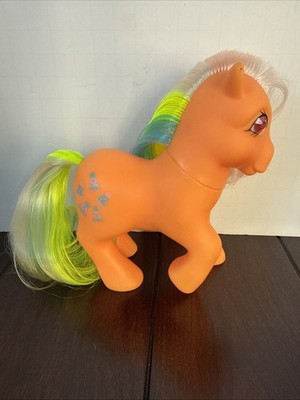 VTG My Little Pony G1 Twinkle Eyes PARTY TIME Rainbow 1985 Orange Hats Mark