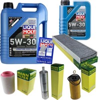 Inspektionspaket 6L Liqui Moly Longtime 5W-30 FüR Mini Mini Countryman Cooper SD