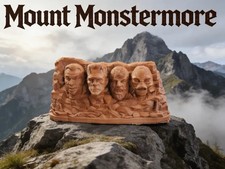 Mount Monstermore Dracula, Frankenstein, Creature Of The Black Lagoon, Wolf Man