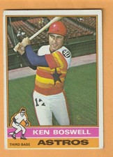 Ken Boswell Houston Astros 1976 Topps #379 Sam Houston State