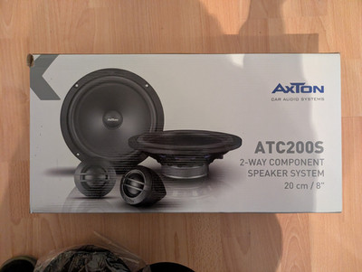AXTON ATC200S 20 cm (8'') Kompo 2-Wege Lautsprecher Set System 100 Watt RMS