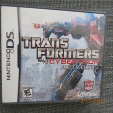 Transformers: War for Cybertron - Autobots Nintendo DS, 2010 Game Case w/Manual