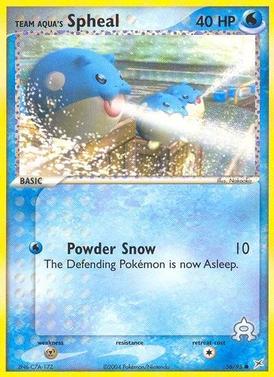 Pokemon Team Aqua's Spheal (56/100) Team Magma vs Team Aqua NM