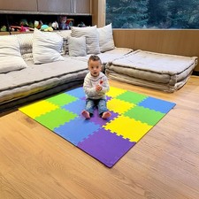 Baby Play Mat, Soft Foam Floor Tiles for Kids. Adjustable Interlocking Foam T...