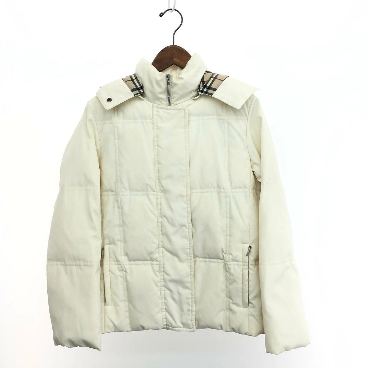BURBERRY LONDON Burberry London Down Jacket Size: 36 Lining Nova Check White Lad
