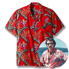 Magnum PI Jungle Bird Tom Selleck Hawaiian Shirt, classic version