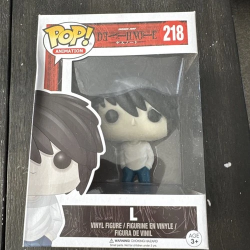 Funko Pop! Animation Death Note L #218 Shonen Jump Vinyl Figure  Damaged