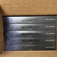 QTY 48 COFFEE PODS: NESPRESSO CAPSULES KAZAAR DARK ROAST COFFEE, NIB