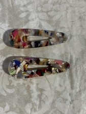 Alligator Claw Hair Clips Teardrop Accessory Barrette Multi Colored