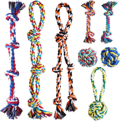 Dog Rope Toys for Large and Medium Aggressive Chewers, 8 Pack Heavy Duty Dog Rop