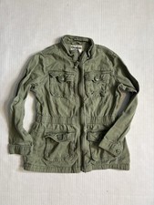 Girl's Size 10 OshKosh B gosh Army Green Cargo Utility Full Zip Military Jacket