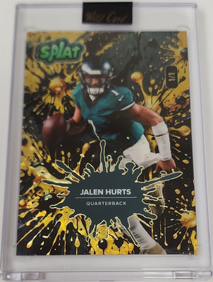 Wild Card 2025 Splat Jalen Hurts SBG0L02-JH One of One Football Card