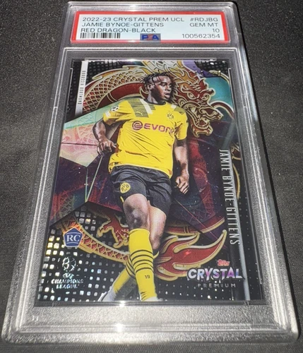 2022-23 Topps Crystal Premium UCL Jamie Bynoe-Gittens RC /50 PSA 10