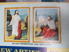 NA-2404 Jesus "Resurrection and Meditation" Craft Master Oil Paint by Number BMT