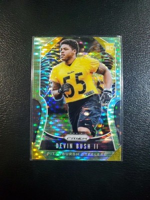 2019 Panini Prizm #313 Devin Bush II Rookie Prizm Pulsar Green(D)