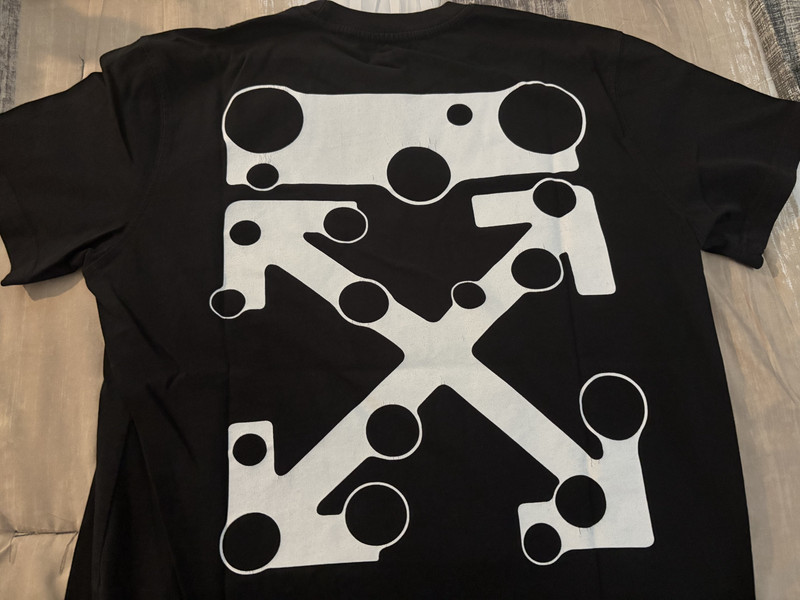 Authentic OFF WHITE T Shirt Black Size Med