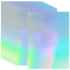 30 Sheets Holographic Cardstock, 8.5 x 11 Shiny Iridescent Mirror Paper Thick