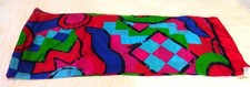 Echo for Nordstrom 52" x 10 1/2" Multicolor Silk Scarf -Blue Red Green Pink