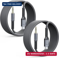 4FT 2 Packs USB C to 3.5mm Audio Aux Jack Cable,Type C to 3.5mm Headphone Car