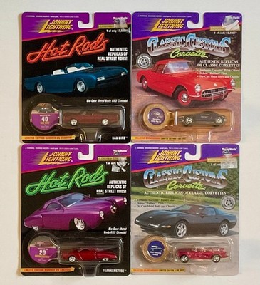 JOHNNY LIGHTNING LOT OF 4 CORVETTE STINGRAY III/NOMAD/BAD BIRD/FRANKENSTUDE