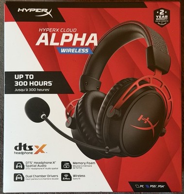HyperX Could Alpha Wireless Gaming Headset for PC - Black