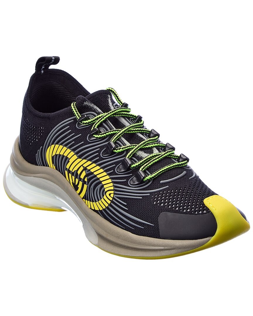 Gucci Run Knit Sneaker Mens Black 6 111490₽