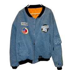 Logic Ultra 85 Babel Denim Bomber Jacket - Me...