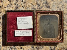ANTIQUE CIVIL WAR SOLDIER ? TIN TYPE PHOTO