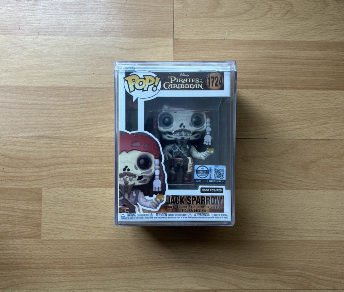 Funko Pop! PIRATAS DE LA REALEZA DEL CARIBE JACK GORRIÓN ESQUELETO #1724 LE 3500