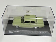 Minichamps Ford Cortina Mk1 Lime Green 1/43 Diecast Car Model clean