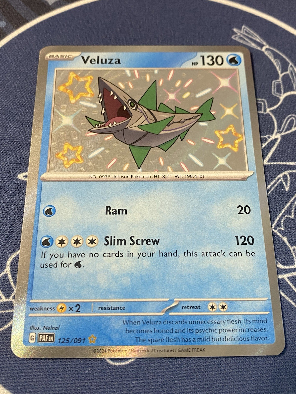 Veluza 125/091 Shiny Rare SV: Paldean Fates Pokémon TCG NM