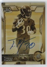 2015 Topps Chrome Rookies Gold Sepia Refractor 138/150 Terrence Magee Auto 0ot5