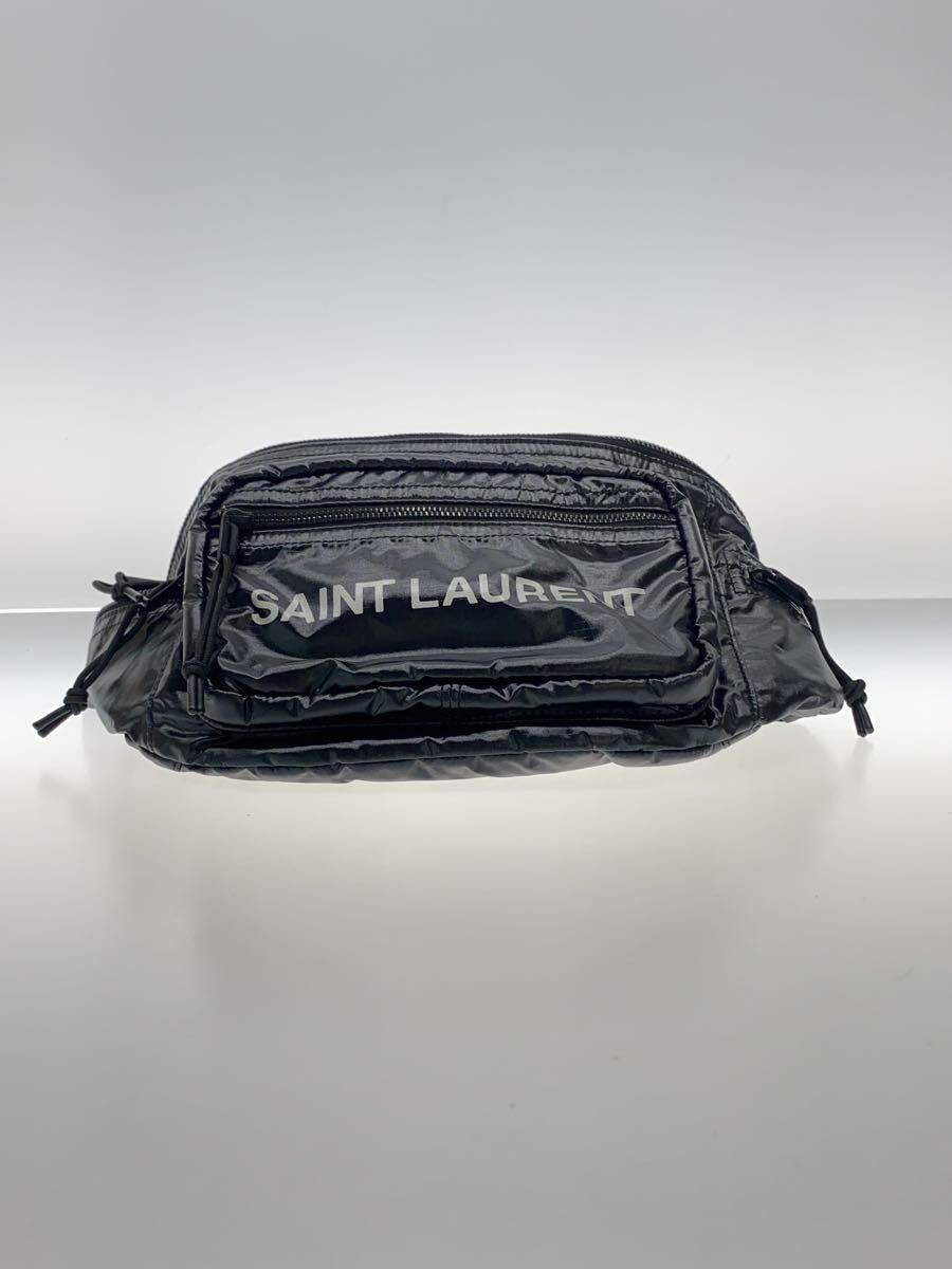 SAINT LAURENT borsa in vita nylon nero 581375 usata