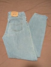 Vintage Levi's 550 Jeans Relaxed Fit USA Made Blue Green Men's 30x32 (28x29.5)