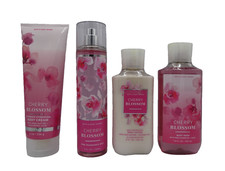 Bath  Body Works Cherry Blossom Body MIST GEL LOTION CREAM 4PACK SEALED