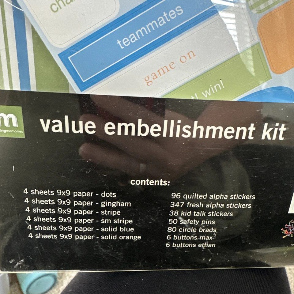 Making Memories Value Embellishment Kit 647 Pc SPORTS #28398 Scrapbook Kit - Image 4 of 4