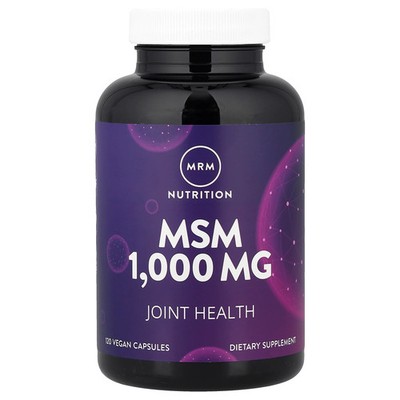 MRM MSM 1 000 mg 120 Vegan Capsules Vegan, GMP Quality Assured, Non-GMO
