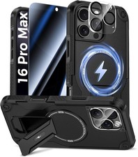 for iPhone 16 Pro Max Case with Privacy Tempered Glass Screen Protector  Camer
