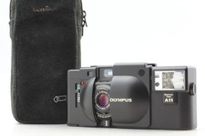 All Works MINT w/ Case Olympus XA 35mm Rangefinder Camera A11 Flash From JAPAN