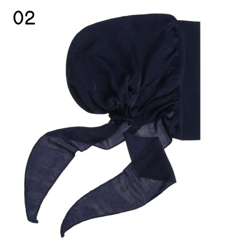 Printed Pre-Tied Cancer Head Scarf Muslim Turban Hair Loss Hat Chemo Pirate Cap - Picture 14 of 24