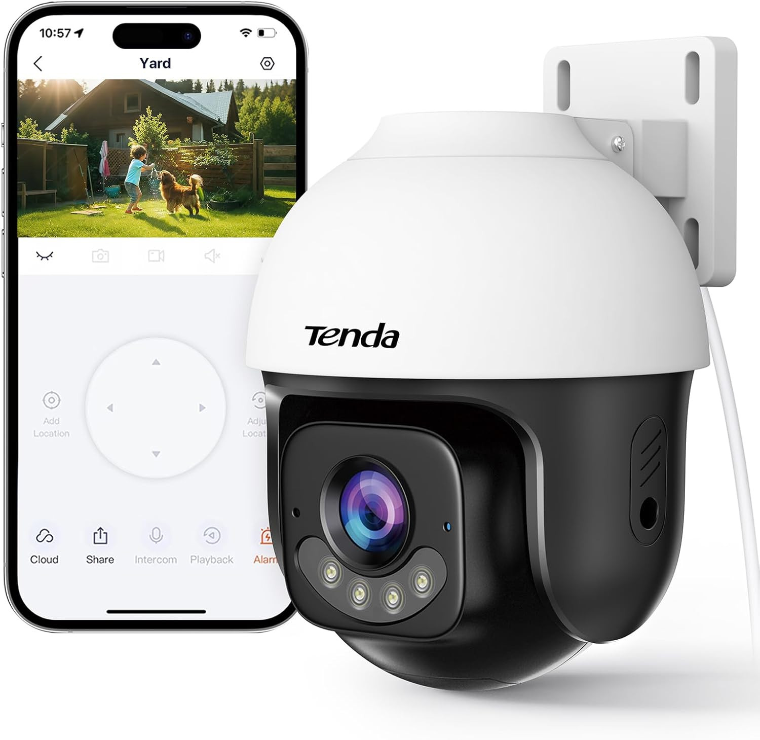 5MP 3K Telecamera Wi-Fi Esterno, Wi-Fi 6 Videocamera Sorveglianza Esterna Con Vi